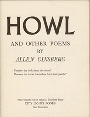 Allen Ginsberg, Howl and other poems, San Francisco, 1958